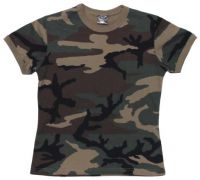 Женская армейская футболка US woodland 