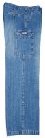 Армейские джинсовые брюки BW 100% хлопок, цвет потёртый синий