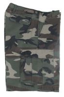 US BDU мужские шорты милитари Ripstop woodland-stonewashed