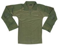 Мужская военная рубашка США со съемной защитой, оливковая