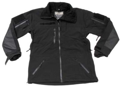 Купить Max-Fuchs Водонепроницаемая черная мужская куртка Soft shell "High Defence"
