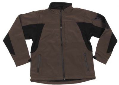 Купить Max-Fuchs Водонепроницаемая куртка США US soft shell jacket "Flying", черно-оливковая