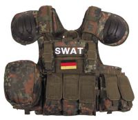 Модульный жилет SWAT "Combat" быстрое снятие камуфляж flecktarn