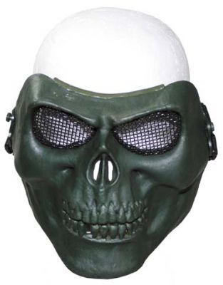 Купить Max-Fuchs  Защитная маска "Череп", цвет оливковый, декоративная