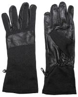 Боевые перчатки BW, черный, кожаная отделка