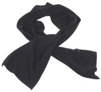 Флисовый шарф 160x25 см, черный