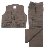 Детский костюм, брюки и жилет, OD green