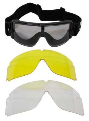 Купить Max-Fuchs Защитные очки, "Гром", 2 запасных стекла, черные