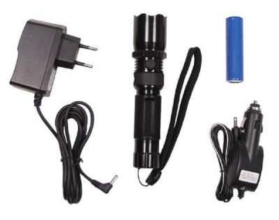 Купить Max-Fuchs Светодиодный фонарик, 3 Вт, черный, аккумуляторный