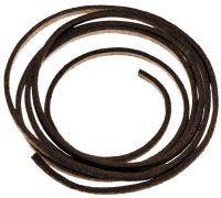 Кожаный шнур 1 метр, коричневый