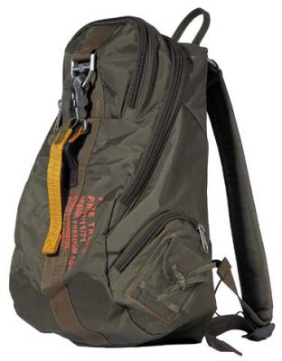 Купить Max-Fuchs Туристический нейлоновый рюкзак  "PT" с карабином, оливковый