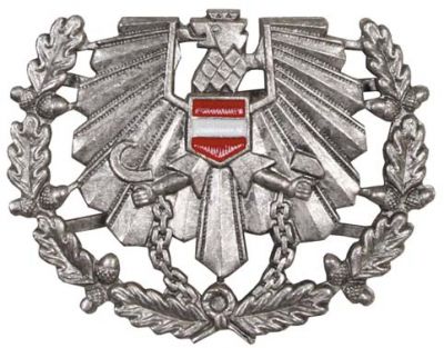 Купить Max-Fuchs Значок на военную фуражку Австрия, цвет: серебряный, с хранения 