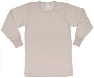 Купить Армейское белье - футболка с длинным рукавом Италия, бежево-белый, с хранения