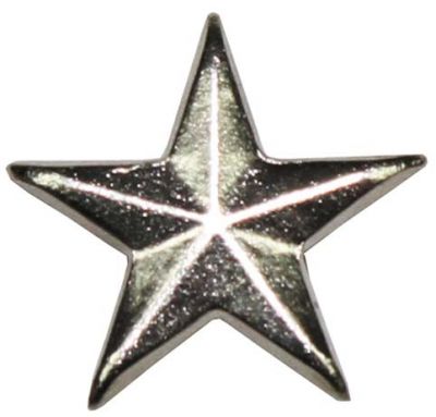 Купить Max-Fuchs Металлический значок "Звезда" Чехия/Словакия, цвет: серебряный, с хранения
