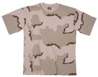 Армейская футболка US, камуфляж 3-color desert