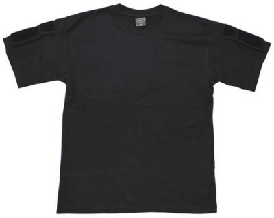 Купить Max-Fuchs Армейская футболка США с коротким рукавом и карманами на плечах, черная