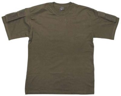 Купить Max-Fuchs Армейская футболка США с коротким рукавом и карманами на плечах, оливковая