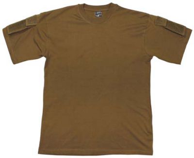 Купить Max-Fuchs Армейская футболка США с коротким рукавом и карманами на плечах, coyotе tan