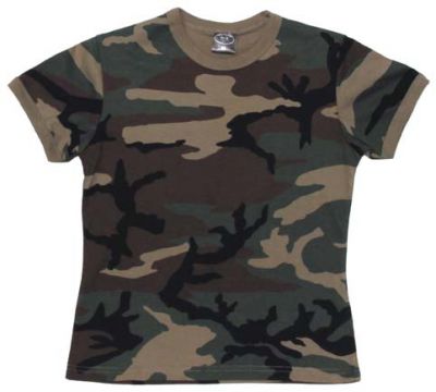 Купить Max-Fuchs Женская армейская футболка US woodland 
