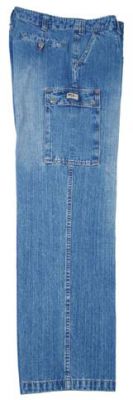 Купить Max-Fuchs Армейские джинсовые брюки BW 100% хлопок, цвет потёртый синий