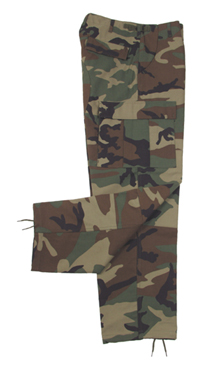 Купить Армейские брюки US BDU 50 % хлопок 50 % нейлон - камуфляж woodland