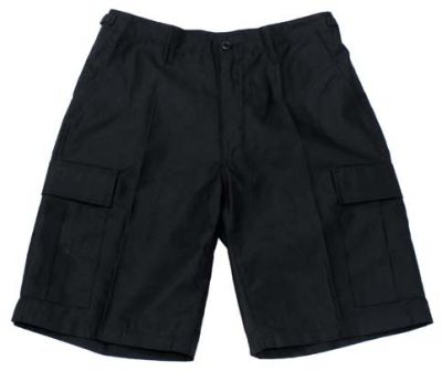 Купить Max-Fuchs US BDU мужские шорты милитари с боковыми карманами, черные