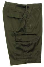 Купить Max-Fuchs US BDU мужские шорты милитари с карманами карго, оливковые