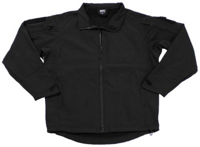 Купить Max-Fuchs Куртка Soft Shell "Liberty", глянцевая непромокаемая ткань, черная