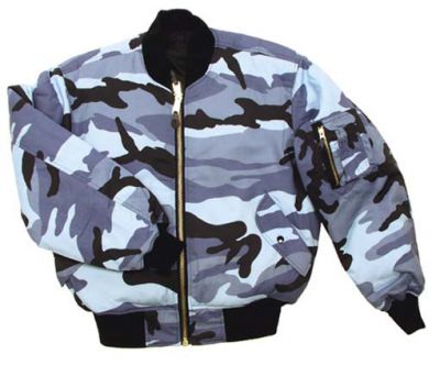 Купить Max-Fuchs Лётная куртка США US flight jacket MA1, камуфляж sky blue