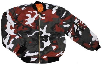 Купить Max-Fuchs Лётная куртка США US flight jacket MA1, красный камуфляж