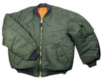 Лётная куртка США US flight jacket MA1, цвет оливковый