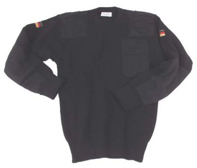 Купить Max-Fuchs Черный армейский свитер BW 80% шерсть/20% акрил