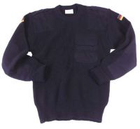 Армейский свитер BW 80% шерсть/20% акрил синий