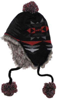 Купить Max-Fuchs Шапка с мехом "Peru Ica", цвет: красный с черным