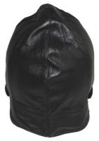 Летняя кожаная шапка, Cabrio leather cap, черная