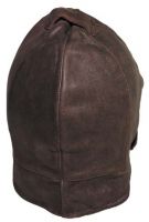 Летняя кожаная шапка, Cabrio leather cap, коричневая