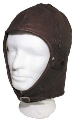 Купить Max-Fuchs Зимняя кожаная шапка, Cabrio leather cap, коричневая