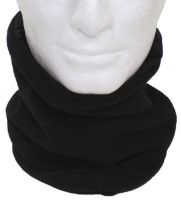 Флисовый шарф-капюшон, черный