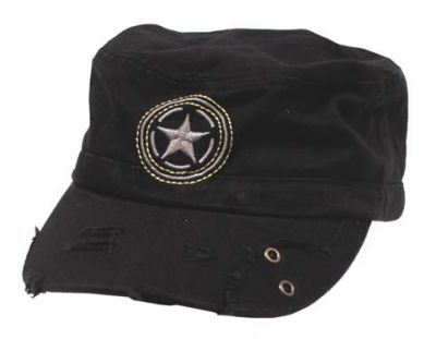 Купить Max-Fuchs Армейская кепка PT "Combo", холст, черный винтаж