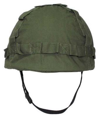 Купить Max-Fuchs Пластиковый шлем США, с тканевым чехлом, оливковый