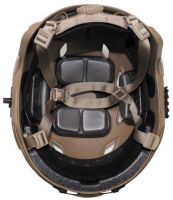 Шлем десантника США из АБС-пластика "FAST", крепления, камуфляж coyote tan