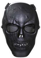  Защитная маска "Череп", цвет черный, полная защита, декоративная