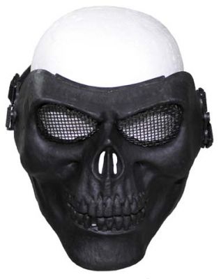 Купить Max-Fuchs  Защитная маска "Череп", цвет черный, декоративная