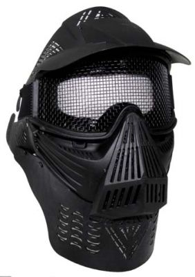 Купить Max-Fuchs Защитный шлем для пейнтбола, черный