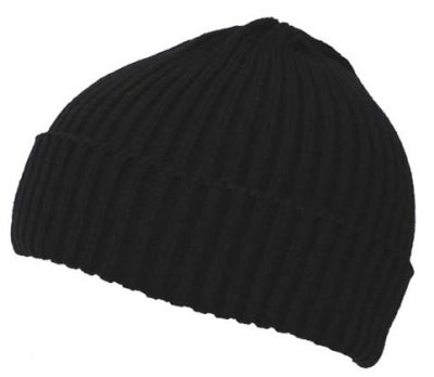 Купить Max-Fuchs Вязаная шапка, цвет: черный, тонкий трикотаж