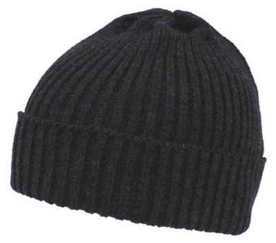 Купить Max-Fuchs Вязаная шапка, цвет: антрацит, тонкий трикотаж