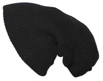 Купить Max-Fuchs Вязаная шапка ”BEANIE”, цвет: черный, длинная