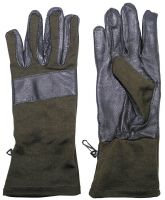 Боевые перчатки BW, оливковый, кожаная отделка