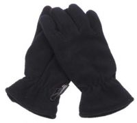 Флисовые перчатки, с утеплителем Thinsulate, черные