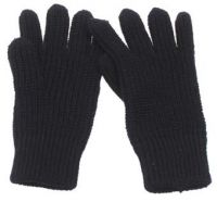 Трикотажные перчатки, черные
